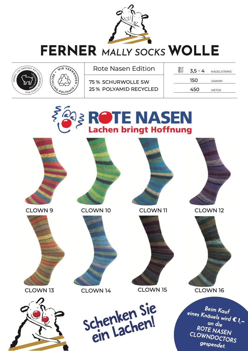 Mally Socks Rote Nasen Edition