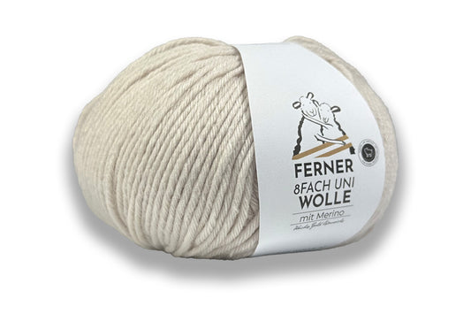 Ferner 8fach Sockenwolle Uni