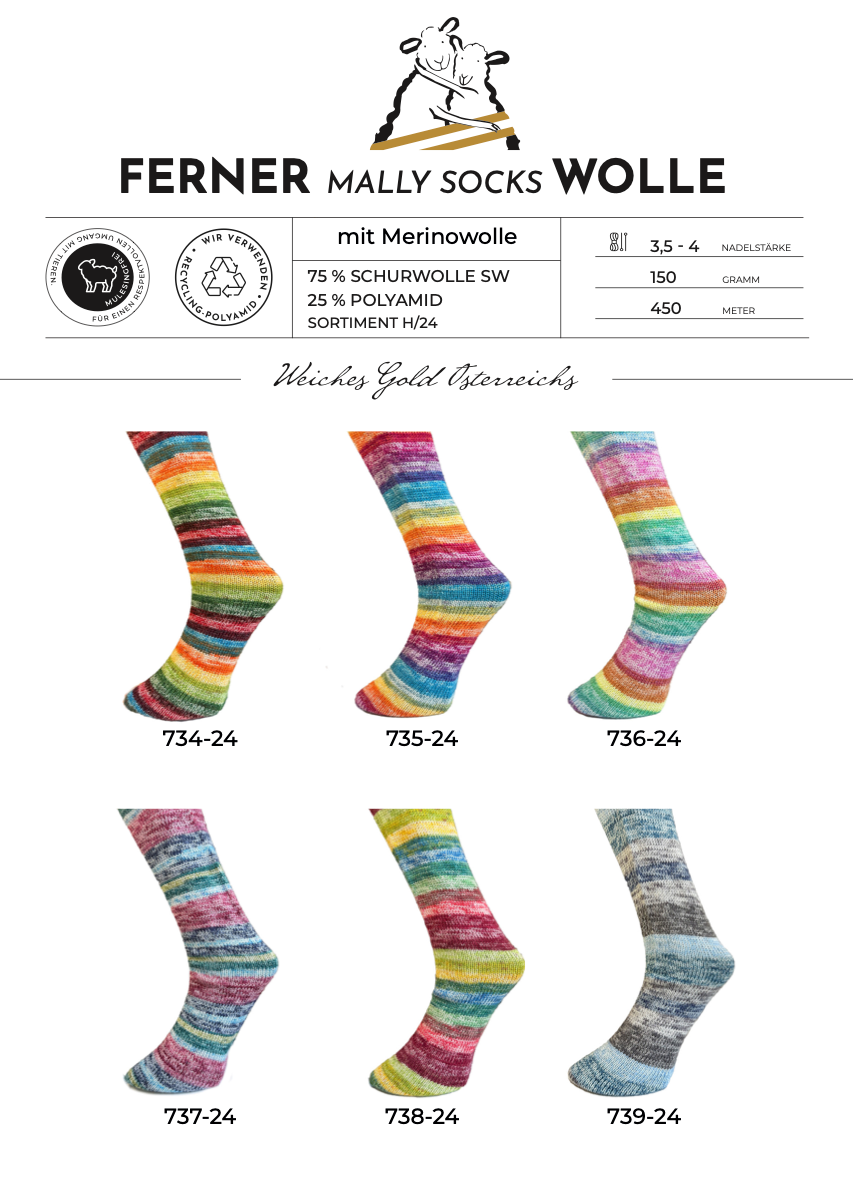 Mally Socks "Regenbogen"