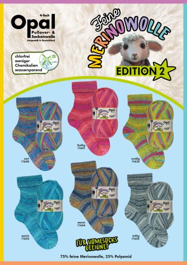 Feine Merinowolle Edition 2 (Opal, 4fach)